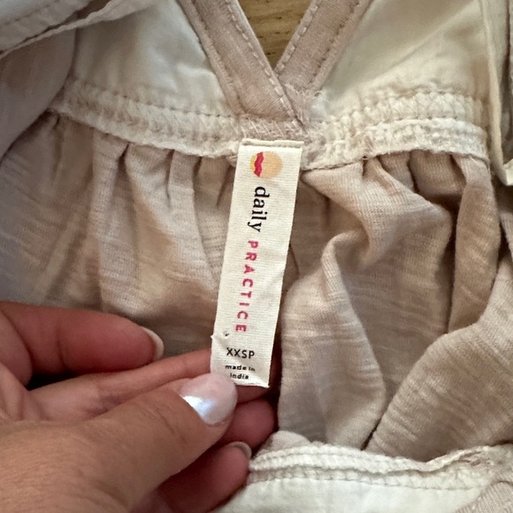Anthropologie Daily Practice Babydoll Mini Dress Tunic Top Size XXS - Picture 6 of 10
